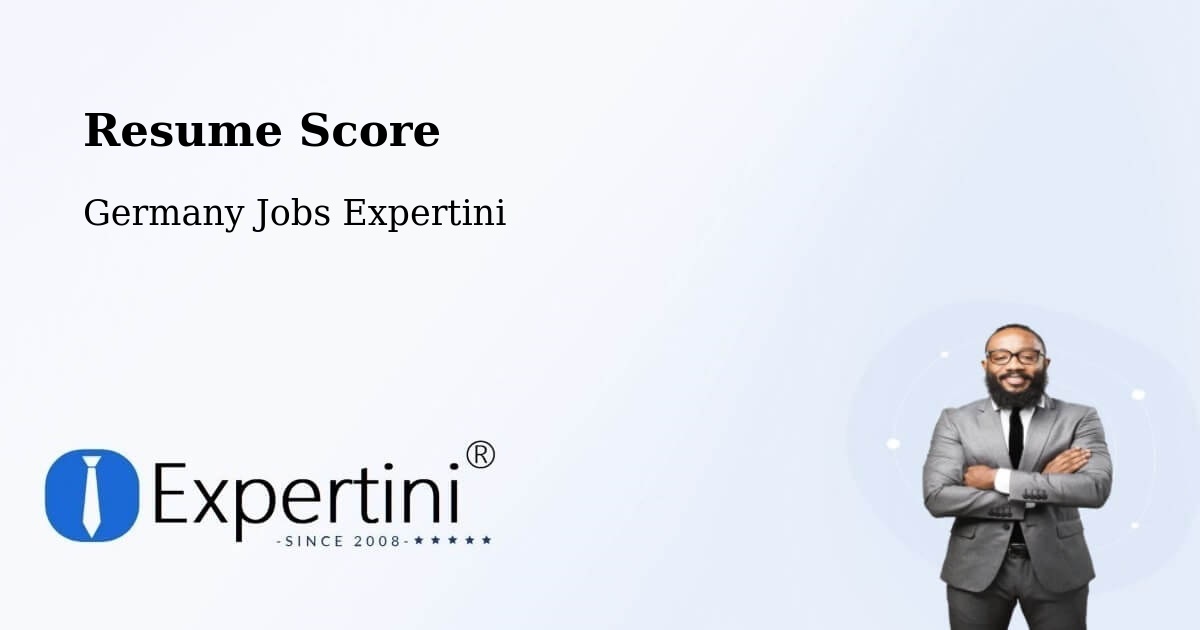 Resume Score & Job Description Match Tool – Wolfen - Germany Jobs Expertini